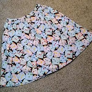 ⭐flaw Modcloth Bea&Dot bingo barrel roll skirt